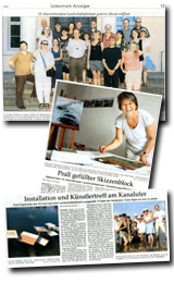 Tanja E. Algra: krantenartikelen over Landschaftpleinair in Schwedt, 2010